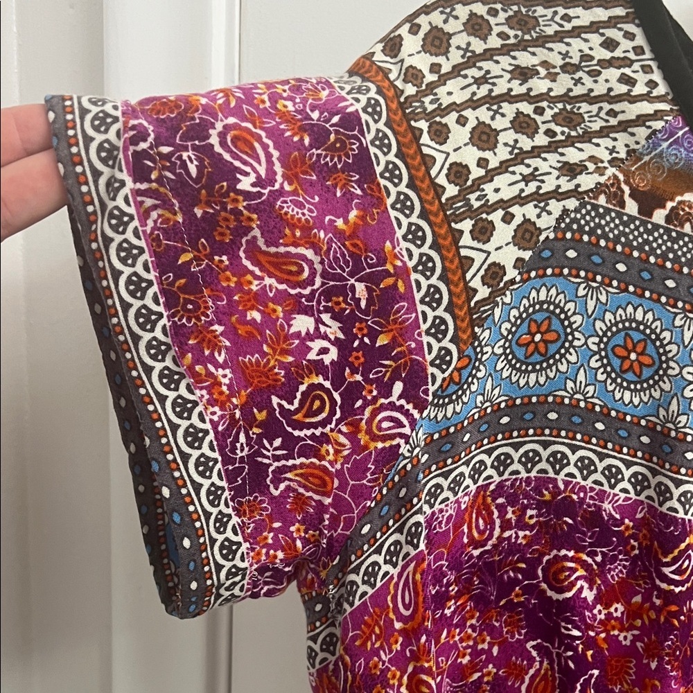 ✨ Boho Vibes NorthStyle Multicolor Patterned Blou… - image 4